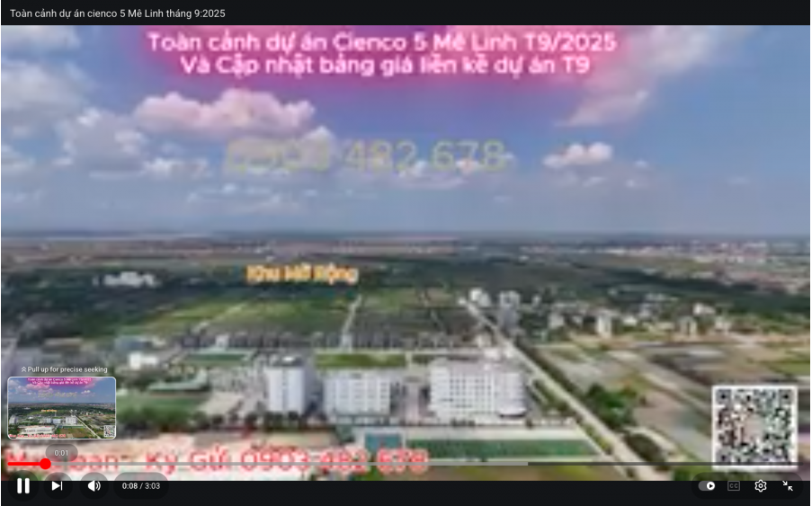 Bán liền kề LK14-15 dự án Cienco 5 Mê Linh. Dt 100m2, giá đầu tư